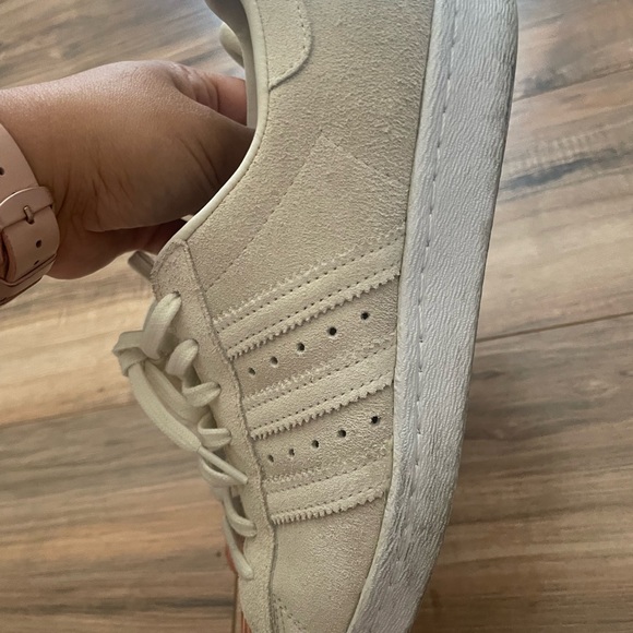 Adidas Originals Superstar 80s Rose Gold Metal Cap Sneakers - Picture 4 of 8